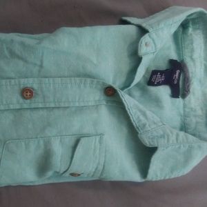 GapKids Boys Short Sleeved Dress Shirt